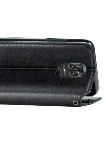 Шкіряний чохол книжка Cubic (PU) для Xiaomi Redmi Note 9s / Note 9 Pro / Note 9 Pro Max Чорний (is_00000037900_6) Getman (237825005)