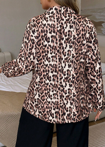 Цветной женский жакет SHEIN леопардовый - демисезонный