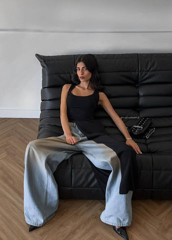 Чорна кежуал сукня сукня-майка Fashion однотонна