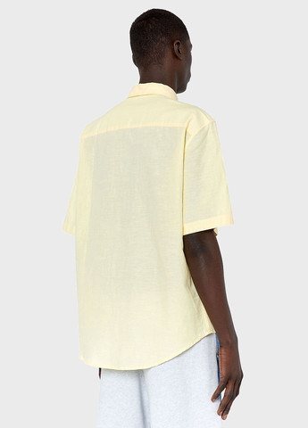 Желтая кэжуал рубашка однотонная Diesel