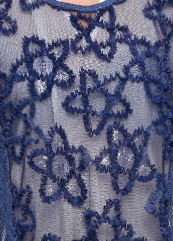 Темно-синій демісезонний комплект (туніка, блуза) Made in Italy