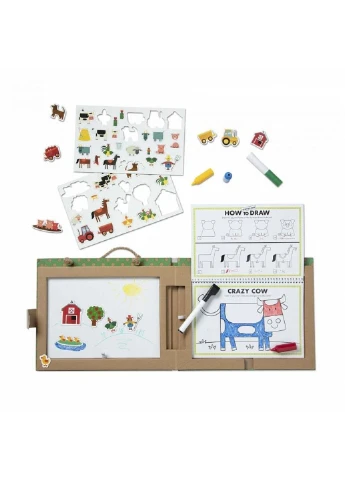 Развивающая игрушка Магнитный набор планшет Ферма (MD31325) Melissa&Doug (254082887)
