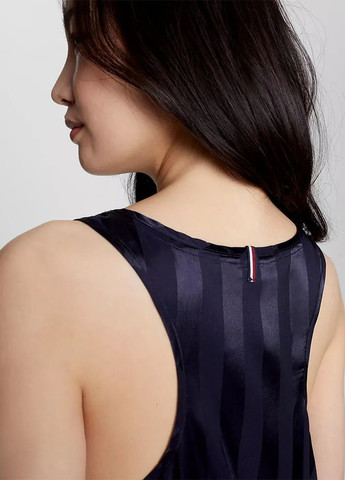 Темно-синее домашнее платье а-силуэт Tommy Hilfiger в полоску