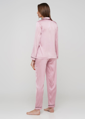 Світло-рожевий демісезонний комплект (сорочка, штани) JULIA