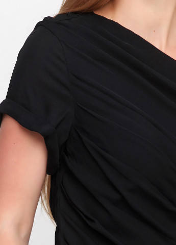 Черное кэжуал платье Halston однотонное