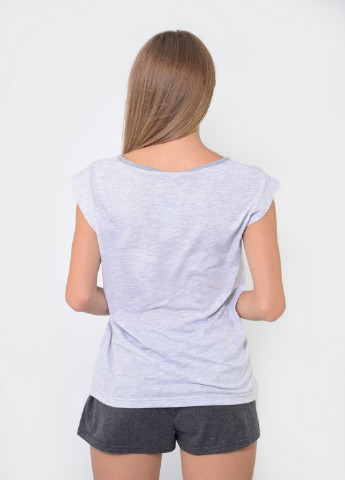 Серая всесезон футболка женская летняя с рисунком NEL