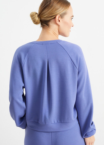 Светло-фиолетовый свитшот C&A однотонный складки (323024097)