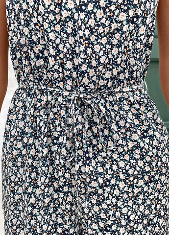 Комбінезон SHEIN комбінезон-брюки квітковий комбінований кежуал поліестер