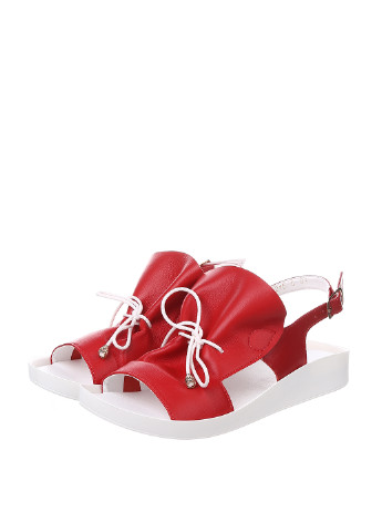Красные босоножки Franzini с ремешком со шнуровкой