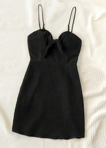 Черное кэжуал платье SHEIN однотонное