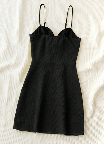 Черное кэжуал платье SHEIN однотонное