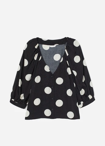 Чёрная блуза H&M