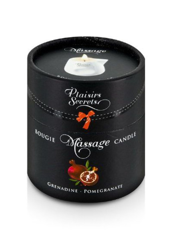 Масажна свічка Pomegranate (80 мл) подарункова упаковка, керамічний посуд Plaisirs Secrets (254152082)