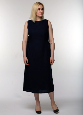 Темно-синее кэжуал платье Maxiline однотонное