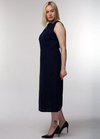 Темно-синее кэжуал платье Maxiline однотонное