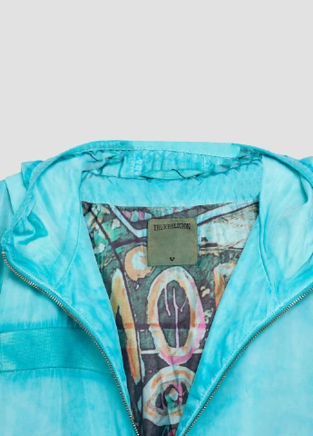 Бірюзова демісезонна куртка True Religion