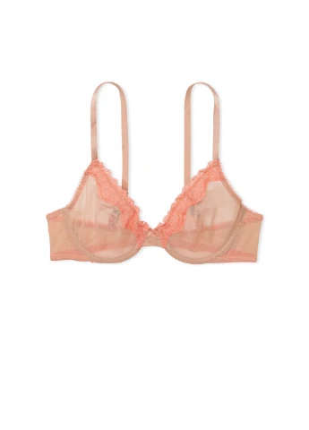 Бежевый демисезонный комплект (бюстгальтер, трусики) Victoria's Secret