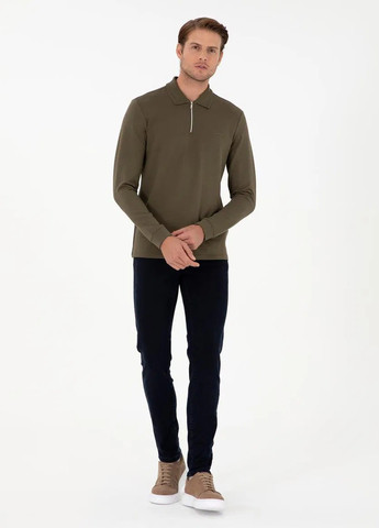 Темно-синие демисезонные слим джинсы Pierre Cardin