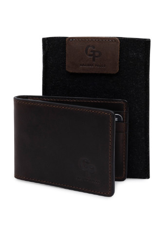 Чоловік шкіряний затиск для грошей 11х8х0,7 см Grande Pelle (250097470)