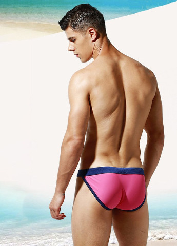 Мужские розовые пляжные стильные мужские плавки танга Desmit