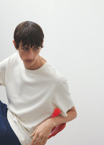 Кремова футболка H&M