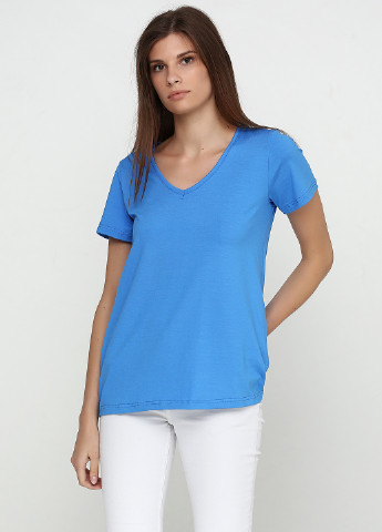 Светло-синяя летняя футболка MAKSYMIV