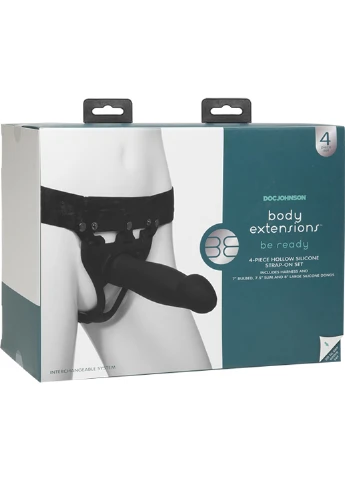 Набор для страпона Body Extensions - BE Ready - Black Doc Johnson (254953887)