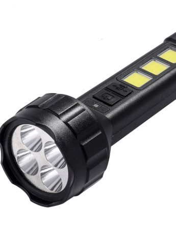 Світлодіодний акумуляторний ліхтарик yd-658-4 із COB USB зарядкою 4 Led (256485371)