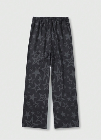 Комбинированные спортивные демисезонные прямые брюки SHEIN