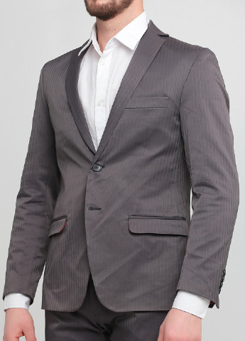 Серый демисезонный костюм (пиджак, брюки) брючный Moscanueva
