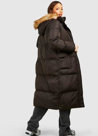 Черная зимняя куртка Boohoo