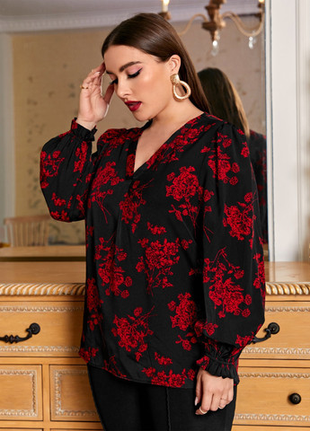 Чёрная блуза SHEIN