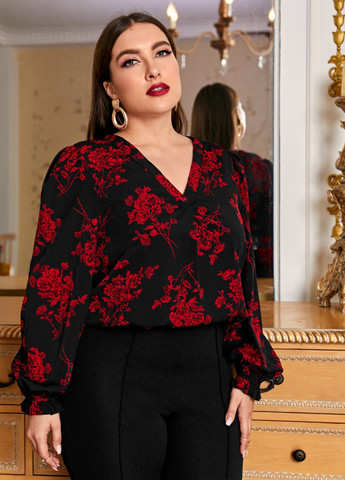 Чёрная блуза SHEIN