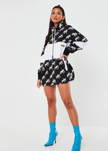 Чорно-біла демісезонна куртка Missguided