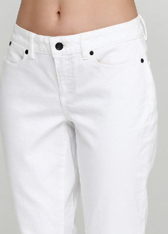 Белые кэжуал демисезонные брюки Talbots