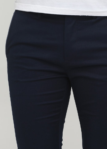 Темно-синие кэжуал демисезонные чиносы брюки Jack & Jones