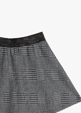 Черно-белая кэжуал с узором гусиная лапка юбка KOTON клешированная