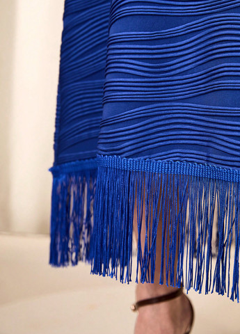 Синее кэжуал платье SHEIN однотонное