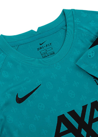 Бирюзовая демисезонная футболка Nike LFC Y NK DRY TOP SS PM