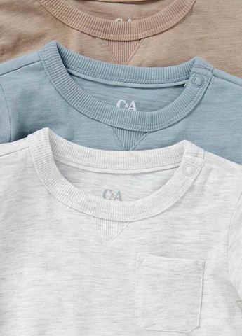 Разноцветный демисезонный кэжуал лонгслив C&A меланж