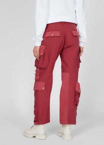 Темно-красные кэжуал демисезонные карго брюки Diesel