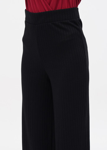 Черные кэжуал демисезонные прямые брюки NA-KD
