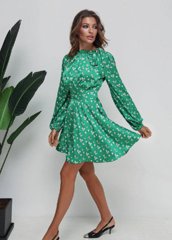 Зеленое платье Nenka с цветочным принтом