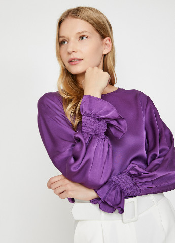 Фиолетовая демисезонная блуза KOTON