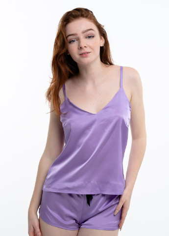Сиреневая всесезон пижама (піджак + майка + шорты) GorLin