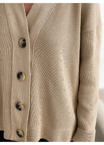 Бежевый демисезонный кардиган Art Knit