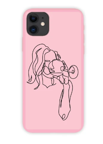 Чохол силіконовий Apple Iphone 7 Контурний мінімалізм (Contour minimalism) (17361-1357) MobiPrint (219776343)