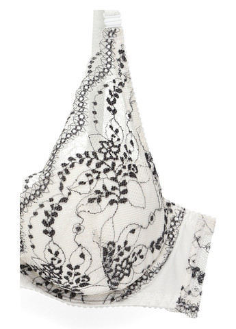 Белый бюстгальтер Lascana с косточками полиамид, кружево