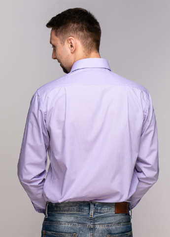 Лавандовая кэжуал рубашка однотонная Brianze