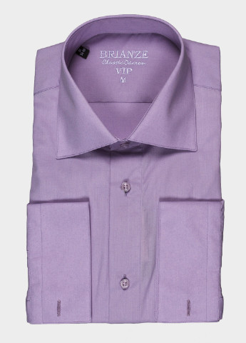 Лавандовая кэжуал рубашка однотонная Brianze